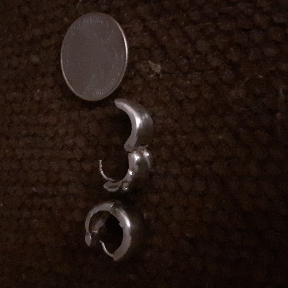 Sterling Silver Hoops - image 4